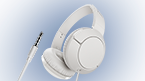 TCL MTRO200WT-EU On-Ear Wired Headset, Strong BASS, flat fold, Color Ash White